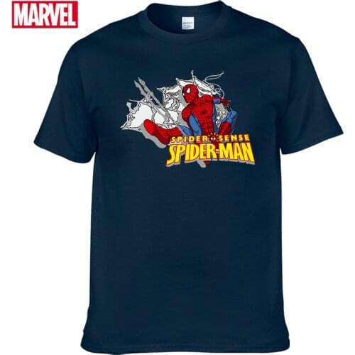 Marvel The Avengers spiderman t-shirt Comfortable Breathable 100% cotton Fashion clothes for teens Summer Tops Man tee shirt #99