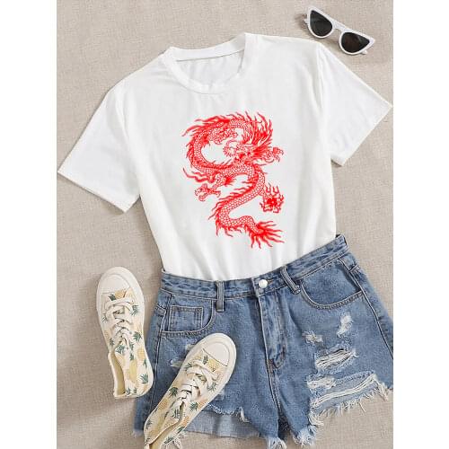 Cobra Kai Fashion Street Print Women T-Shirt Loose Breathable Tee Clothes Hip Hop Crewneck Tops Comfortable Personality Tshirts