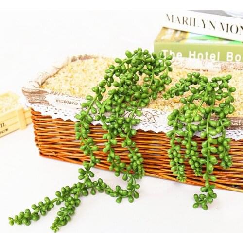 Artificial Succulent Plants Household Balcony Decoration Plastic Creative Flowers Arrangement Plants Rattan DIY Accessories
