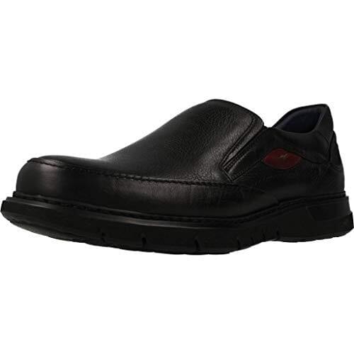 Celtic Fluchos, mens loafers, black, removable insoles, F0249