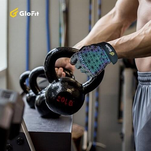 Glofit Half Finger Cycling Gloves Dazzle Colour Summer Breathable Fitness Gloves Mens Training Outer Sport Hand Protector