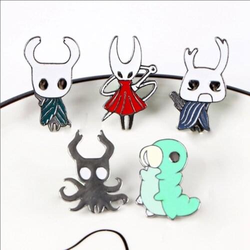 Game Hollow Knight Pins Metal Brooch Pin Cartoon Badge Decoration On Backpack Clothing Decorative Bag Brooches Fashion Jewelry