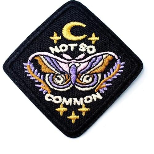 NOT SO COMMON (Size:7.5x7.5cm) Patches Cloth Patch Embroidered Cute Badges Hippie Iron On Cartoon Patches For Clothes Sticker