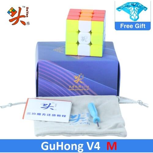 2020 New Flagship DaYan GuHong V4 M Magnetic 3x3 Speed Cube DaYan 3x3x3 Cubo Magico GuHong V3 M V4 M professional Magic Cube
