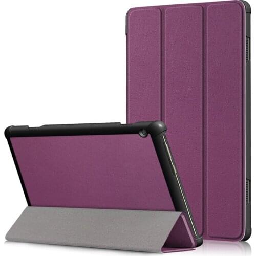 Solid Color case For Lenovo Tab M10 TB-X605F TB-X505F 10.1inch Folding Stand Smart PU leather Cover