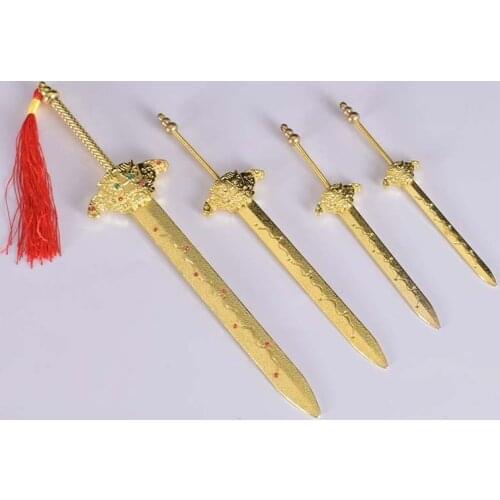 Wholesale Buddhist Taoism supplies Buddha God image statue accessories Exorcism sword