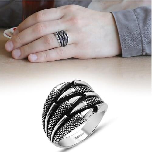 Eagle Claw Design 925 Sterling Silver Men 'S Ring stylish and special design