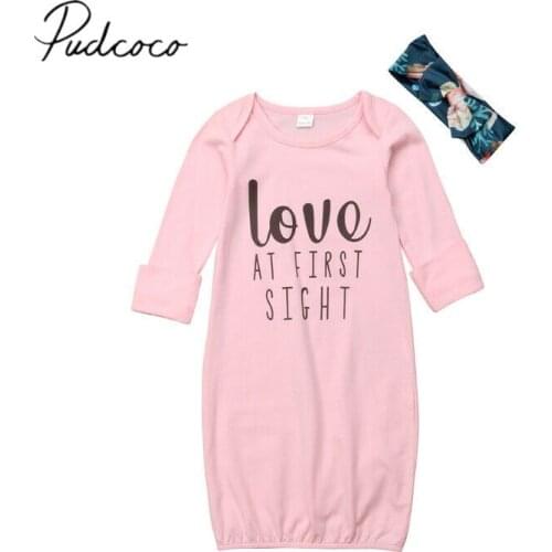 2019 Autumn Winter Baby Sleeping Bag Newborn Infant Baby Girl Sleeping Gown Swaddle Pajamas Coming Home Long Sleeve Outfits Pink