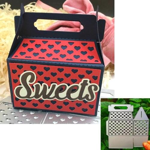 Suitable for festival metal cutting die and scrapbook diy paper process 3D photo album greeting card box bag knife die 2020 NEW