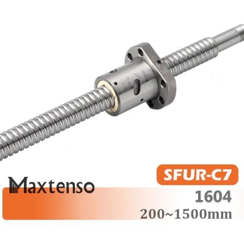 MAXTENSO RM1604 Ballscrew SFU1605 250 300 350 400 450 500 550 600 650 1000 1500mm Roller Screw End Machining Single Ball Nut CNC