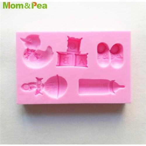 XK084 Baby Related Shaped Silicone Mold Gum Paste Chocolate Ornamental Fondant Mould Cake Decoration Tools