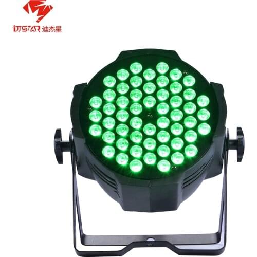 Aluminum Shell LED Par 54x3W RGB 3in1 Wall Washer Projector Floodlight Can DMX512 Controller Effect Stage Party Event Christmas