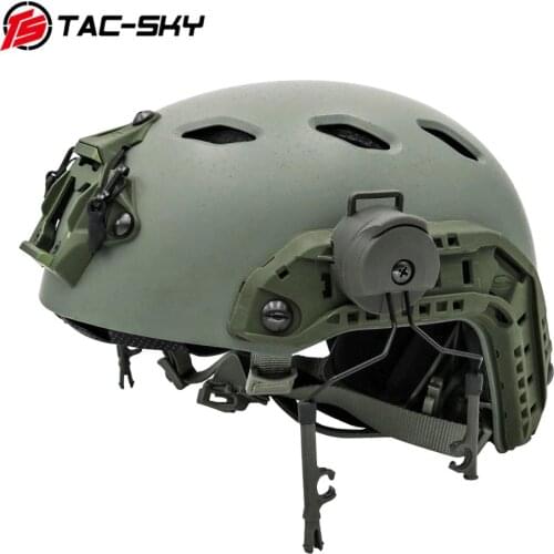 Tactical Peltor Helmet ARC OPS-CORE Helmet Track Adapter Headphone Bracket Tactical Headphone COMTAC Bracket -Gray