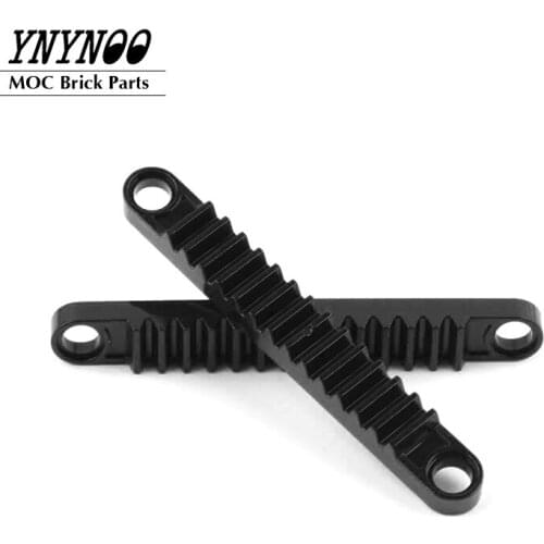 10-20Pcs/lot Technical Gear Rack 1x8 with Holes fit for BrickLink LDraw 6630 MOC High-Tech Building Blocks Bricks DIY Toys Parts