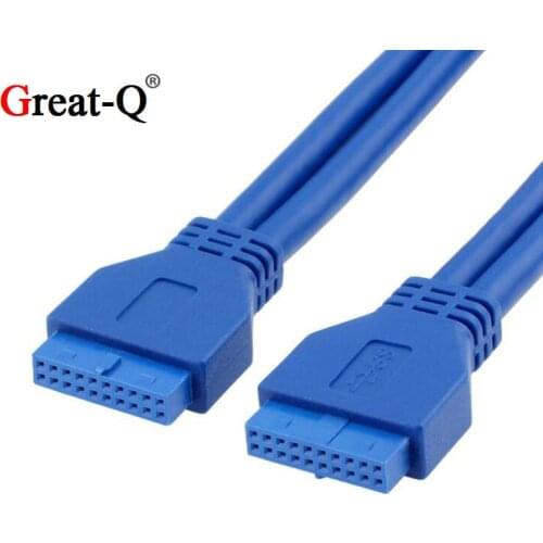 USB 3.0 20pin Motherboard Mainboard 20 pin Female to Female Header Adapter Extension Cable