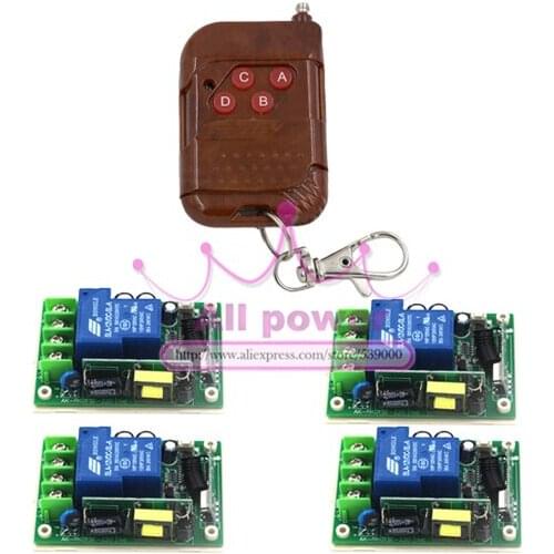 85v-250v 110v rf remote control outlet switch momentary wireless remote switch home light switch remote control