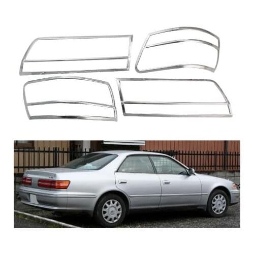 FOR Toyota Mark II GX100 1996 1997 1998 1999 2000 ABS Chrome plated Rear Light Lamp Cover Trim Tail Light Cover 4pcs accessories