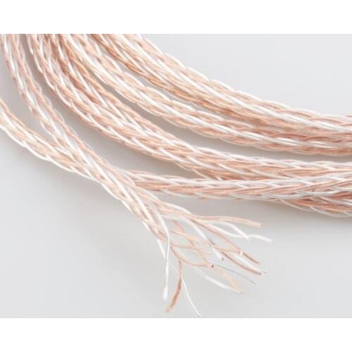 Audiocrast 1619AC 16cores 6N OCC&OCC Silver Cable for DIY Headphone cable Earphone Headphone DIY Cable For Custom Headset