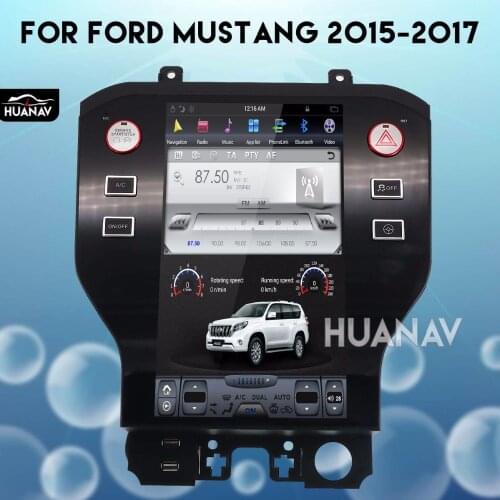 Tesla style Car GPS Navigation Multimedia Play Entertainment 1 Din Display for Ford Mustang 2015 2016 2017 stereo No DVD Player