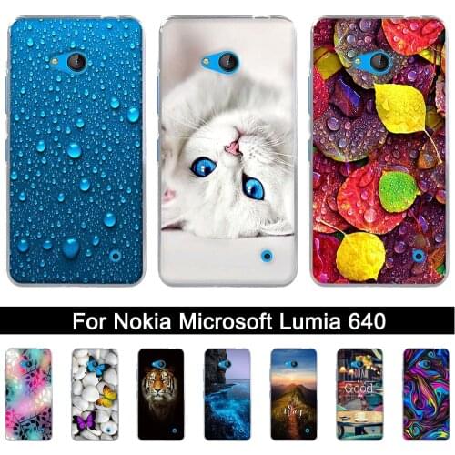 Printing Case for Nokia Lumia 640 Soft TPU Protector Silicone Back Phone Cover Cases for Microsoft Nokia Lumia 640 Shells Bags