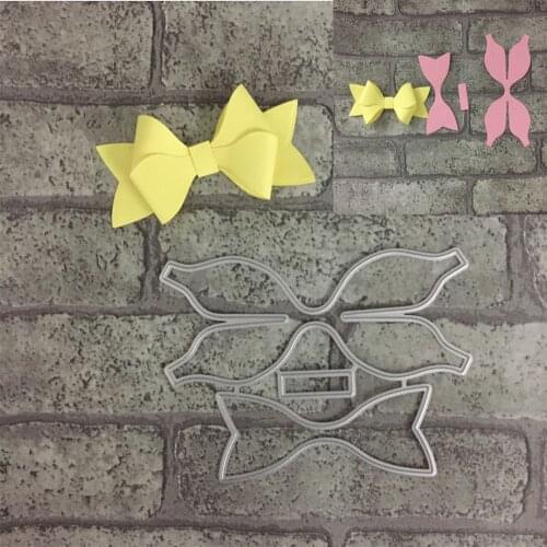 Bow Tie Metal Cutting Dies Scrapbooking Photo Album Cards Making Decorative Mold Craft Stencil Stamps and Slimline Dies