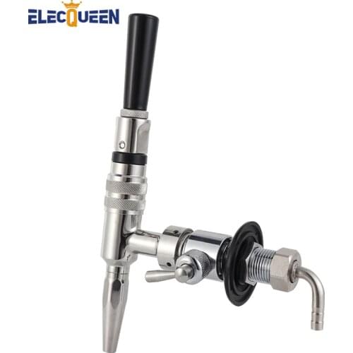 Coffee Tap with Flow Control Valve, Nitro Cold Brew Coffee Tap Faucet Adjustable Flow Control Homebrew Nitrogen Coffee Maker Kit