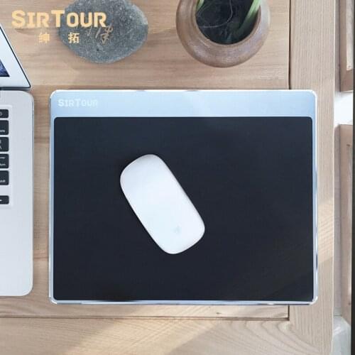 SirTour aluminium alloy Resin Gaming Hard Metal Material Personalized Durable Mouse Pad Mat Comfort Mice Pads