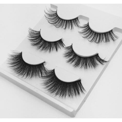 New 6 pairs/2boxs natural false eyelashes fake lashes long makeup 3d mink lashes extension eyelash mink eyelashes for beauty 01