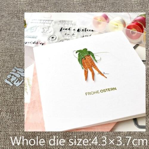 New Design Craft Metal stencil mold Cutting Die Carrot decoration scrapbook die cuts Album Paper Card Craft Embossing