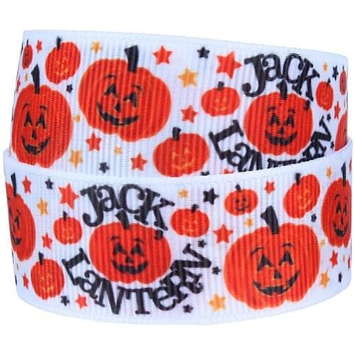 Wholesale FLORA Ribbons halloween pumpkin grosgrain bow ribbon