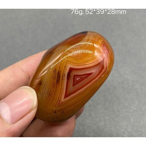 100% Natural silk agate Sardonyx agate palm stones playthings small stones and crystals healing crystals