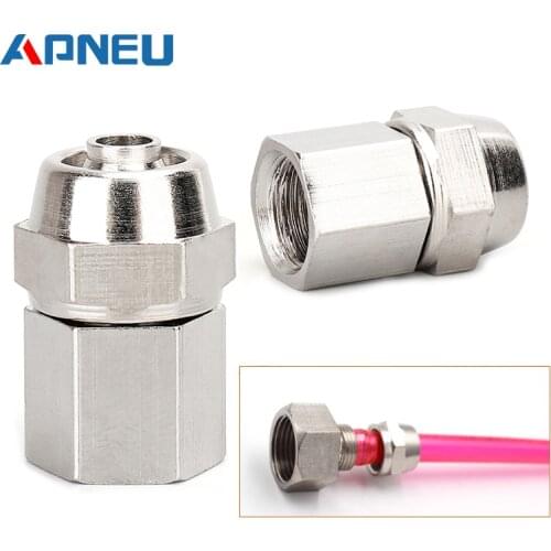 PCF Coper 1/8" 1/4" 3/8" 1/2" BSP Female Pneumatic Fittings Push In Quick Connector Release Air Fitting OD 4 6 8 10MM