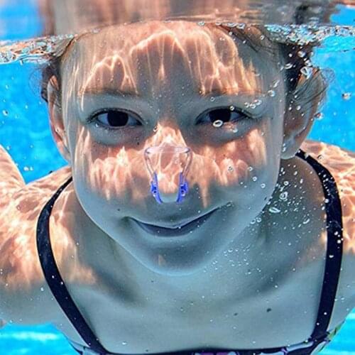 Silicone swimming nose clip earplugs suit swimming waterproof earplugs nose clip supplies soft and comfortable
