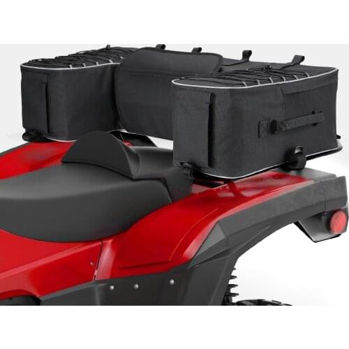 ATV Quad Rear Bag Padded Seat Bottom Support Storage Pack Rack Back Off Road for Can-Am Outlander 400 for Polaris 300 for Yamaha