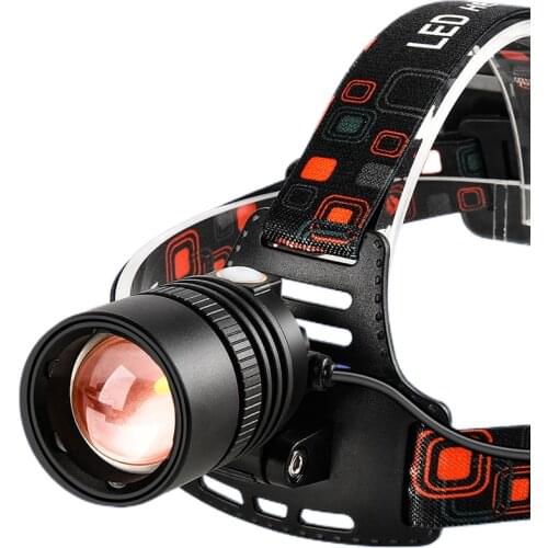Led sensor head mounted headlight glare charging fishing bright xenon lamp dedicated 18650 lithium Yediao