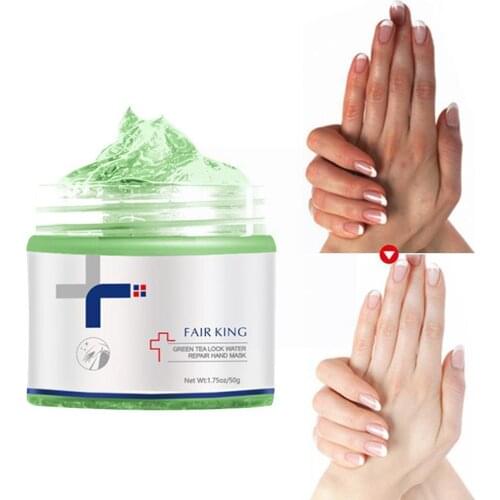 Green Tea Moisturizing Hand Mask Whitening Skin Repair Hand Calluses Cream Skin Anti-Aging Treatment Film Exfoliating I0X0