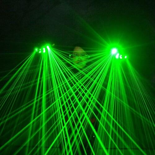 Green Laser Gloves Laser LED Stage Gloves for LED Luminous Costumes Show