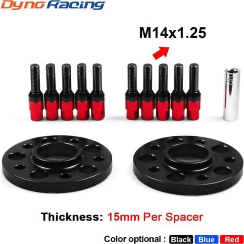 15mm 5x112mm 66.6mm Hub Centric Bore Wheel Spacers M14x1.25 Tapered Bolts For BMW X5 G05 X7 G07 2018+ & Mini W/Ball Bolts