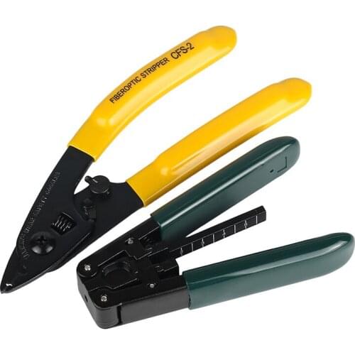 2 in1 Double port CFS-2 Miller clamp cable with fiber stripping pliers Leather pliers group 2 sets