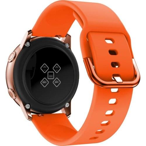 20mm Silicone Strap For Samsung Galaxy Watch 42mm Active 2 Gear S2 Classic Sport Band For Huami Amazfit Bip Watchbands