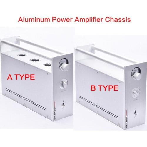 102*250*352MM Aluminum Power Amplifier Chassis DIY 300B Split Case Audio Shell Power Supply Box Amplifier House with Meter Head