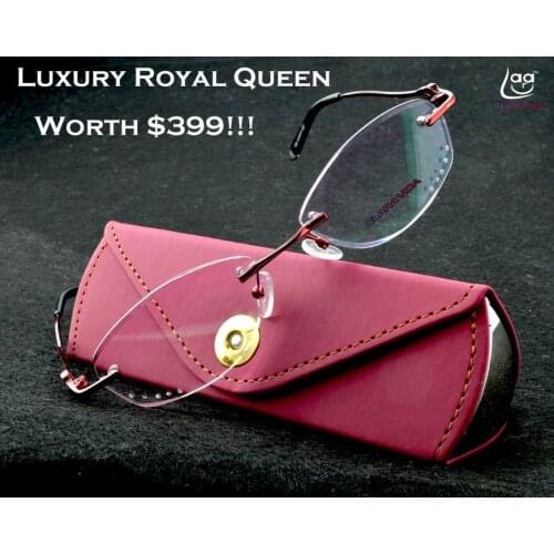 Clara Vida 2018 new design royal luxury women female diamond QUEEN style with case reading glasses +1 +1.5 +2 +2.5 +3 +3.5 +4