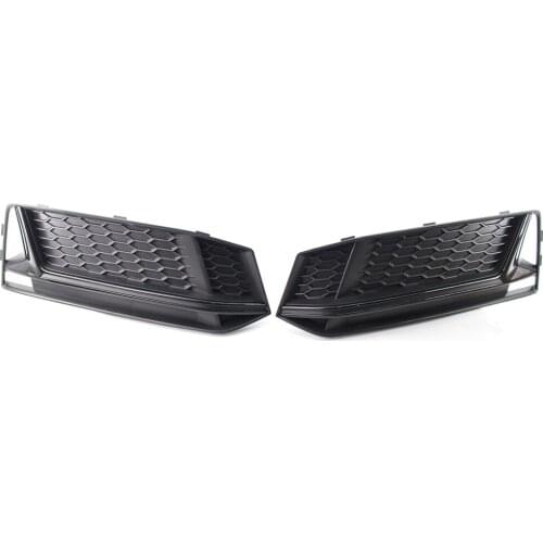 For AUDI S4 A4 S-Line B9 16-18 2017 BASE HONEYCOMB Front BUMPER FOG LIGHT GRILLE COVER