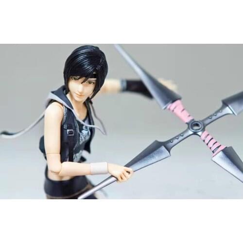 Game Final Fantasy VII FF7 AC SE PLAY ARTS Yuffie Kisaragi play arts PA original 18cm PVC moveable figure figurine model toys