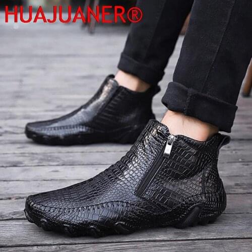 Мужские ботинки челси HUAJUANER China At AliExpress