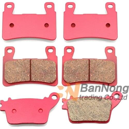 Motorcycle Front / Rear Brake Pads For Kawasaki Ninja ZX6R ZX-6R ZX636 E/F ABS&Non ABS 636cc 2013-2018 KRT Edition 2016-2018