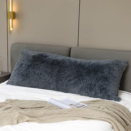 53*148cm Soft Fur Plush Cushion Covers Decoration Long Hair Pillow for Home Living Room Bedroom Sofa Fluffy Pillowcase