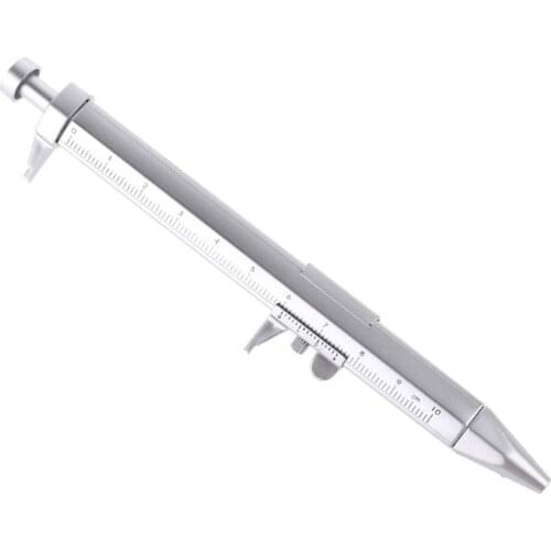 Plastic Ballpoint Pen Vernier Caliper Ruler Multifunction 2in1 Gel Pens Rules 449C