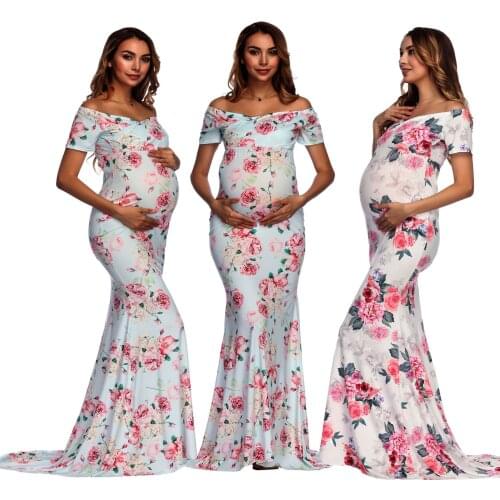 Maternity Dress 2021 Photo Shoot Pregnancy Clothes Pregnant Women Dresses Elegant Formal Party Dress Photography