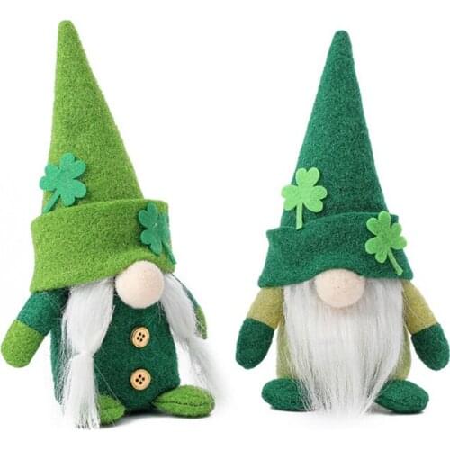 Christmas Faceless Couple Lovers Doll New Year Santa Claus Home Party Desktop Windows Decorative Dolls Kids Adults Gifts Toys